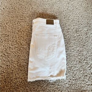 White Denim Skirt